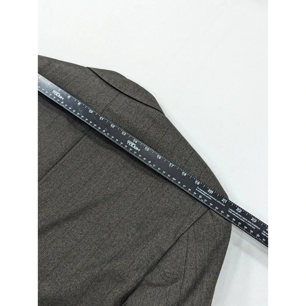 Vitg Hickey Freeman Blazer Sport Suit Jacket Dark Green Subtle Maroon Stripe 44R